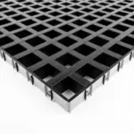 Потолок Грильято GL 15 75x75 черный RAL 9005